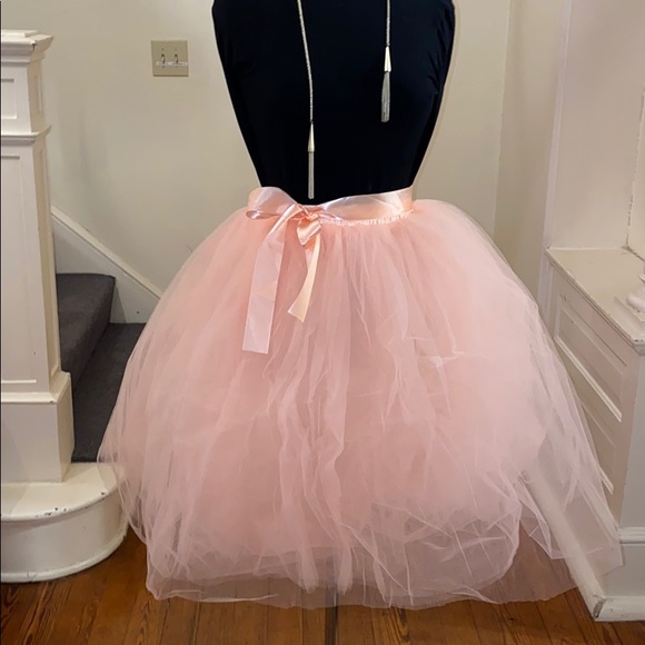 Tulle tutu PEACH, DUSTY ROSE, SOFT PINK - Picture 2 of 8